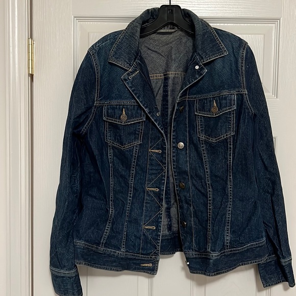 Indigo palms jean jacket, size L - Picture 1 of 7